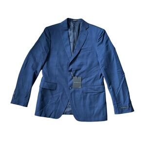 NEW John Varvatos Wool Blazer Navy Blue